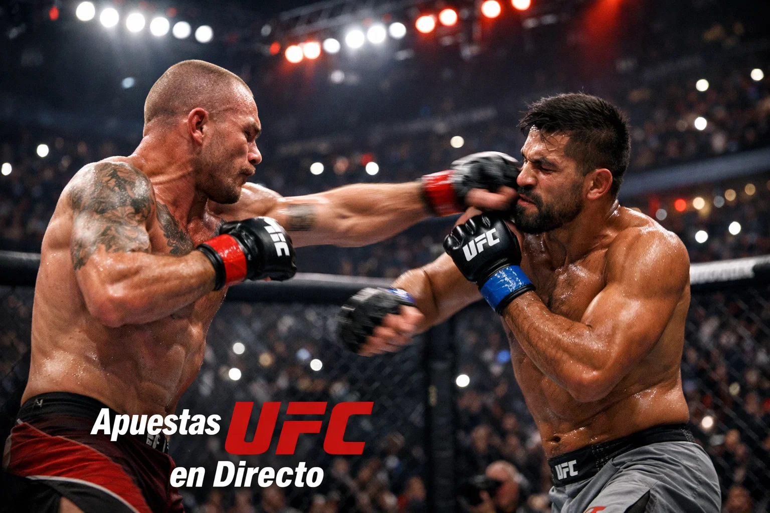 Apuestas UFC en directo durante combate MMA