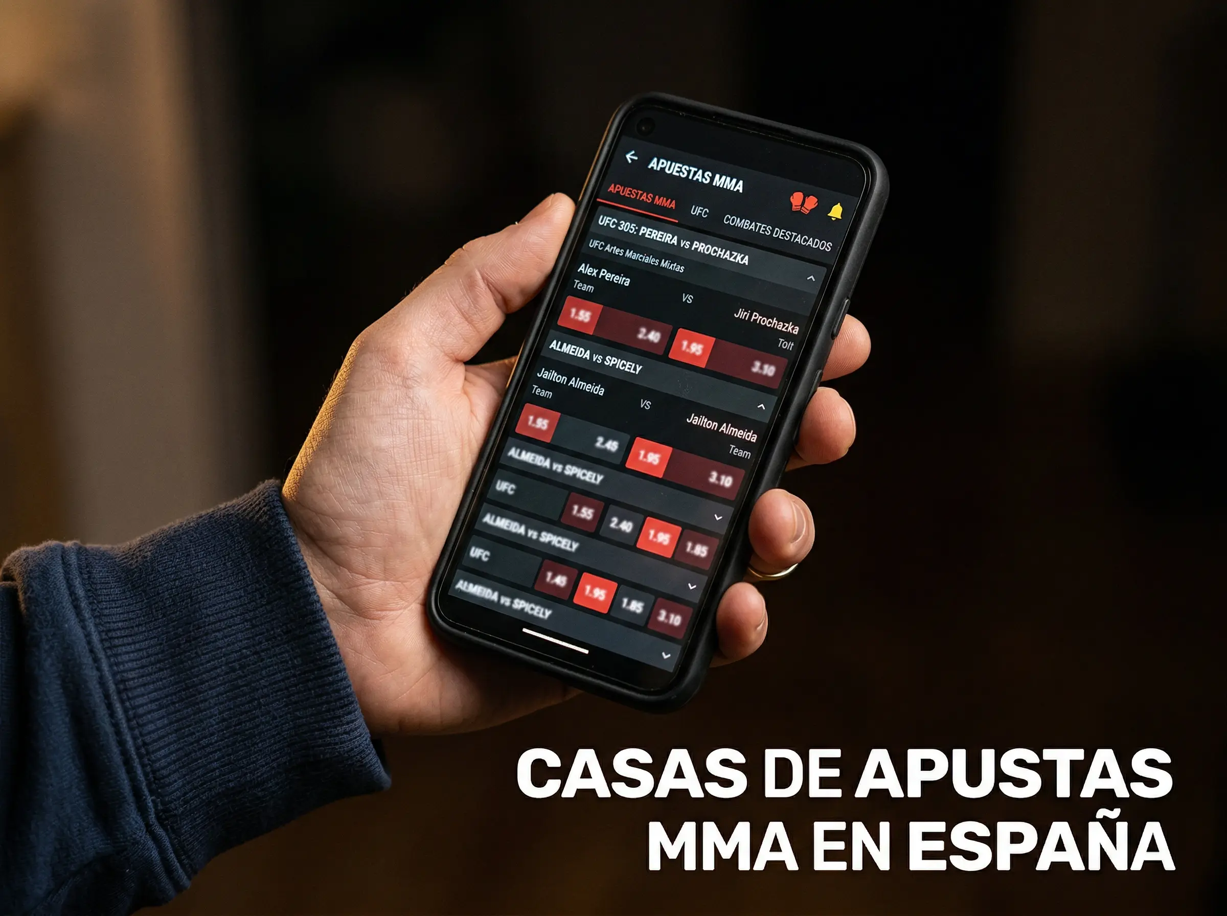 Casas de apuestas MMA en España con licencia